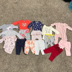Winter Baby Girl 0-3 Month Lot